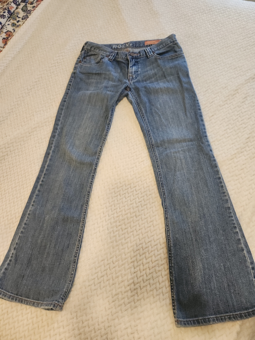 Roxy Women's Medium Blue Flared Jeans